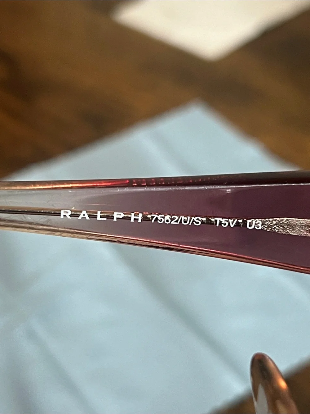 Ralph Lauren Purple Gradient Frame Sunglasses with Dark Gradient Lenses